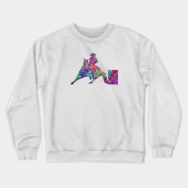 Barrel racing Crewneck Sweatshirt by Yahya Art